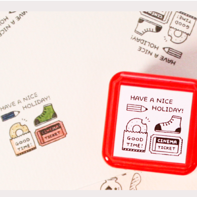 Rubber Stamp - Nice Holiday