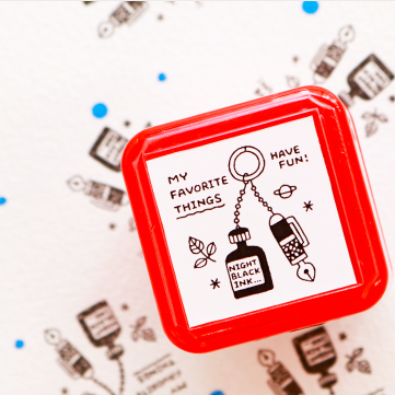 Rubber Stamp - Key Chain
