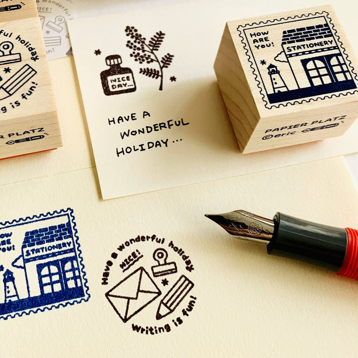 Limited Edition Rubber Stamp Set - Stationery