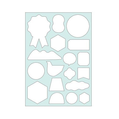 Washi Tape Sticker Set - Watercolor (A5 Size)