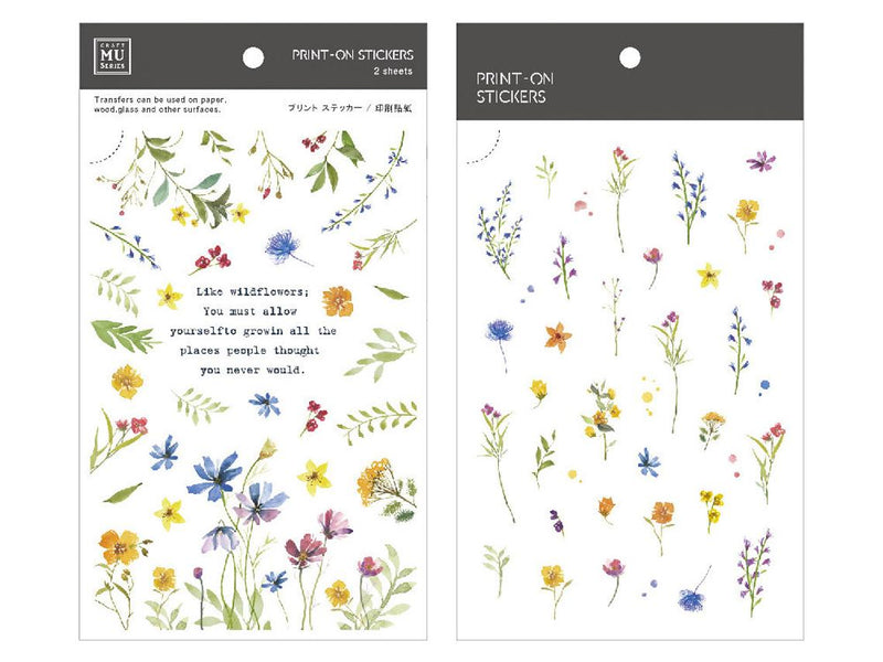 MU Print-on Stickers - Colorful Summer Field