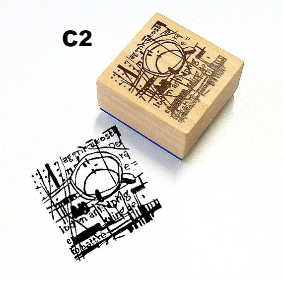 Chamil Garden Rubber Stamp - Cafe
