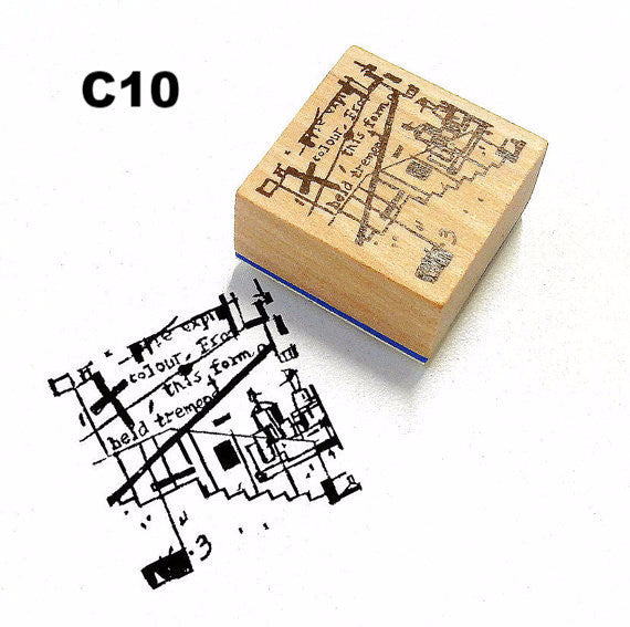 Chamil Garden Rubber Stamp - Cafe