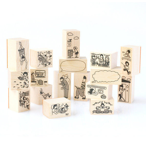 Mail Rubber Stamp - Traveling