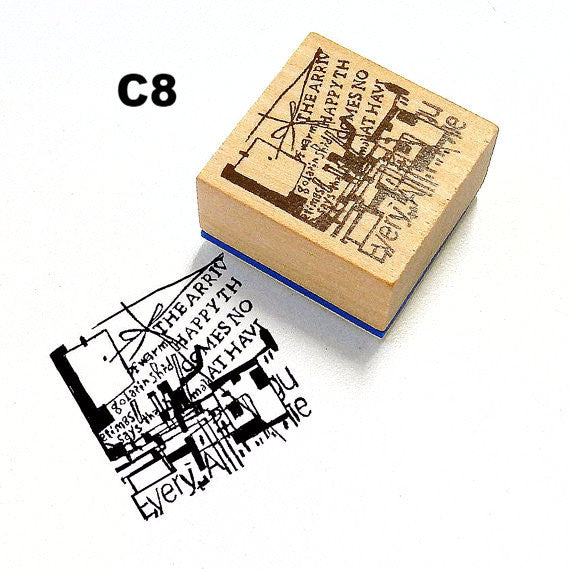 Chamil Garden Rubber Stamp - Cafe