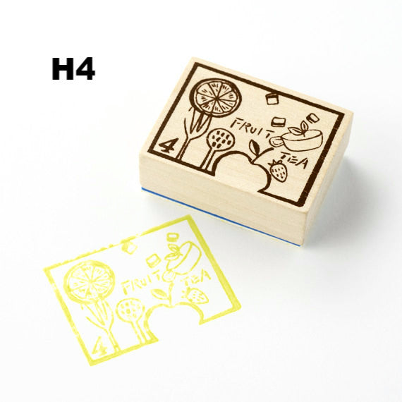 Discontinued Chamil Garden Rubber Stamp - TeaTime