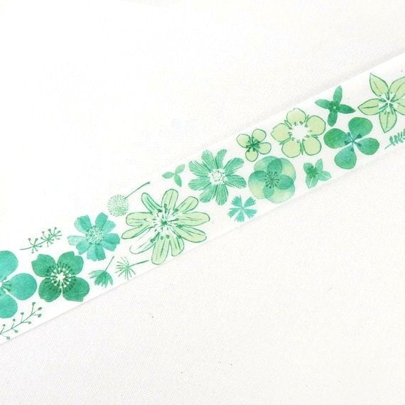 Washi Tape - Flower Green