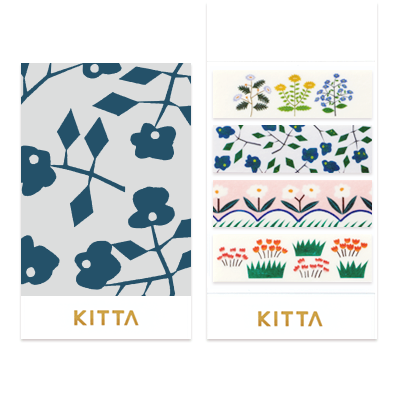 KITTA Portable Washi Tape - Flower