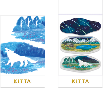 KITTA Clear Stickers - Night Sky