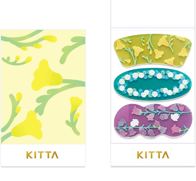 KITTA Clear Stickers - Flower Petals