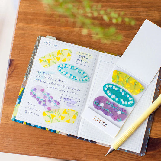 Nodoka Miyashita KITTA Clear Stickers - Flower Petals