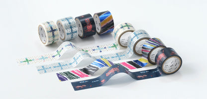 mina perhonen x mt Shiny Washi Tape - Blooming Night