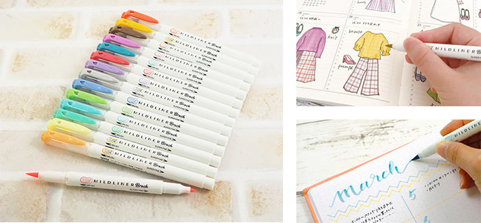 Zebra / Mildliner BRUSH - Neon (5 Colors)
