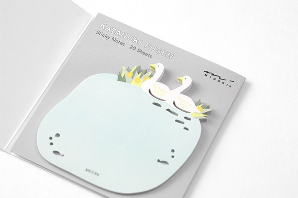 Die-cut Sticky Note - Swan