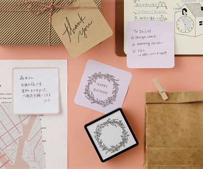 Round Sticky Notes - Spring