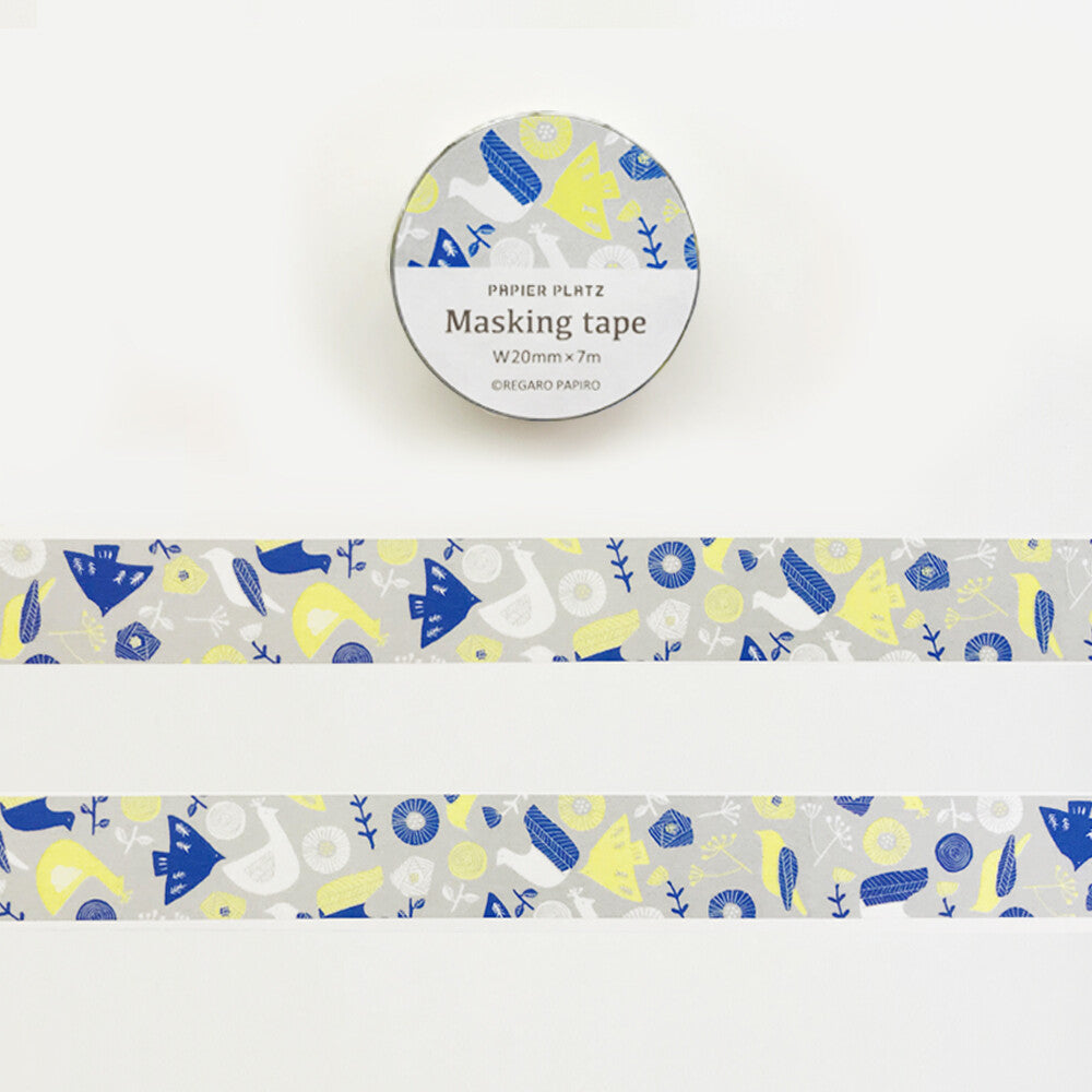 Legaro Papiro Washi Tape - Birds & Flowers