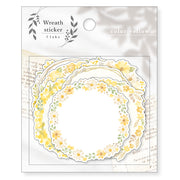 Wreath Flake Stickers - Yellow