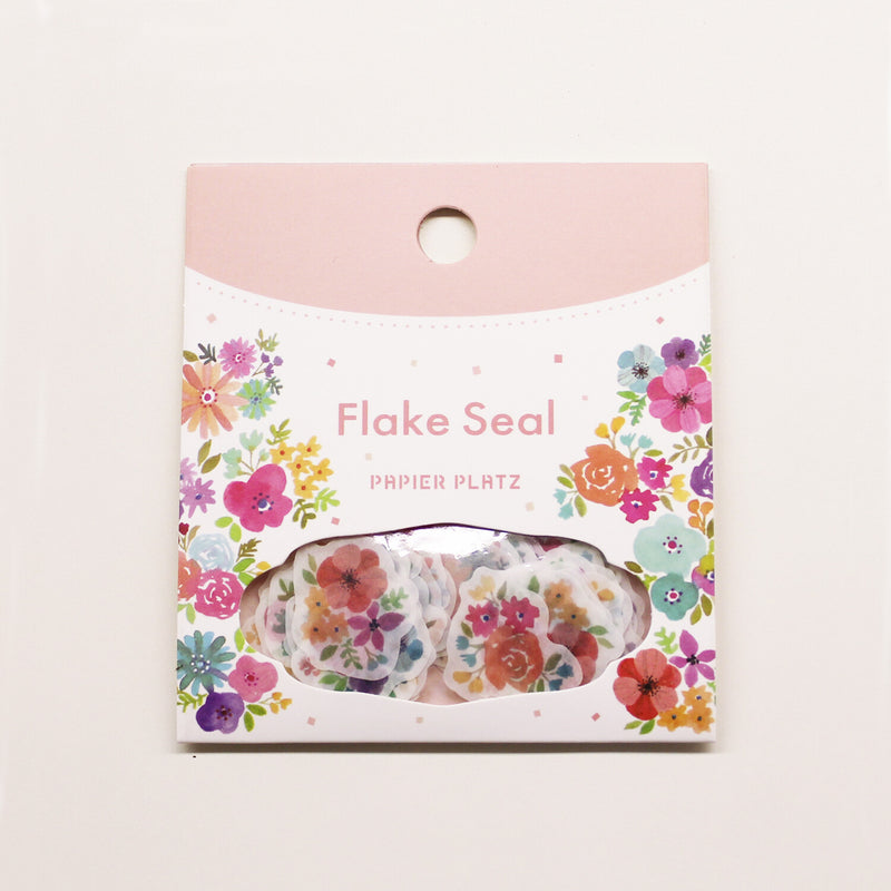 Flake Stickers - Colorful Flowers