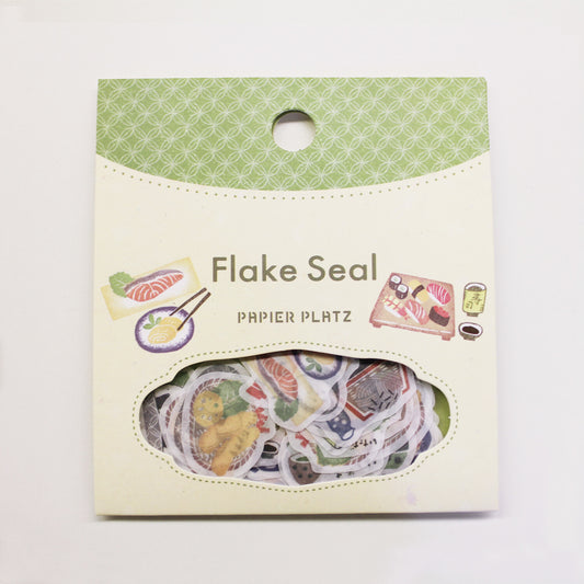 hankodori Flake Stickers - Japanese Food (washoku)