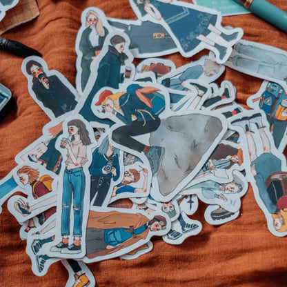 Sticker Set - Bon Voyage (30 pieces)
