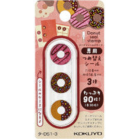 Donuts Seal Stamp Refill Stickers - Donut