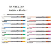 Uni Style Fit REFILL Ink - 0.5mm (16 colors)