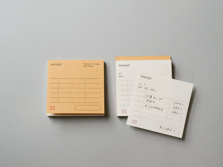 Receipt Memo Pad